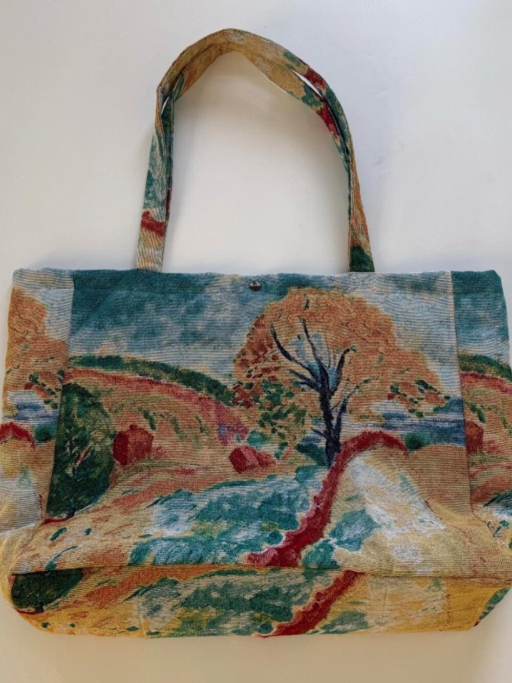 Art Tote Bag - "The Red Fence, Gränna (Det röda staketet, Gränna)"